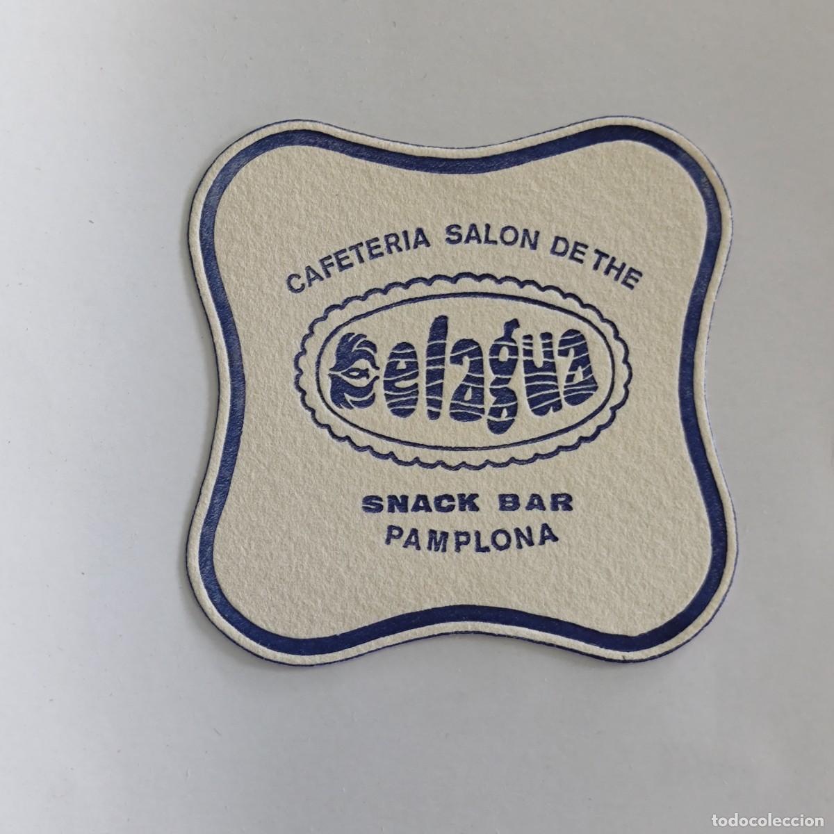 Otros Art&iacute;culos de Coleccionismo en Papel: POSAVASOS - NAVARRA NAFARROA / PAMPLONA - CELAGUA - CAFETERIA SALON DE THE SNACK BAR