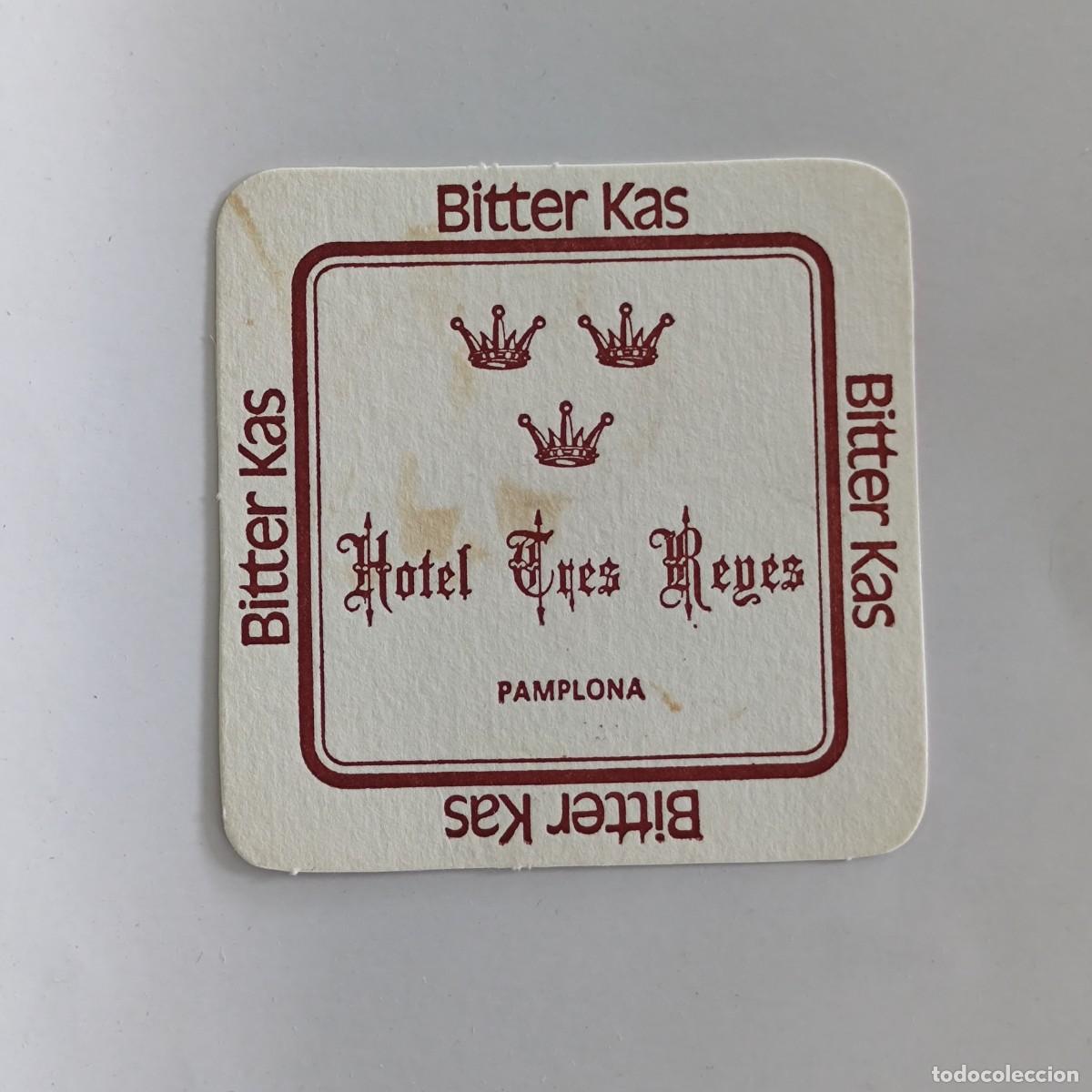 Otros Art&iacute;culos de Coleccionismo en Papel: POSAVASOS - NAVARRA NAFARROA / PAMPLONA - HOTEL TRES REYES / BITTER KAS