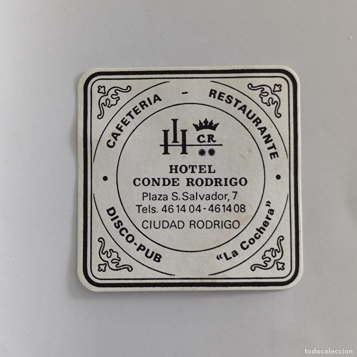 Otros Art&iacute;culos de Coleccionismo en Papel: POSAVASOS - SALAMANCA / CIUDAD DODRIGO - HOTEL CONDE RODRIGO / DISCO PUB LA COCHERA