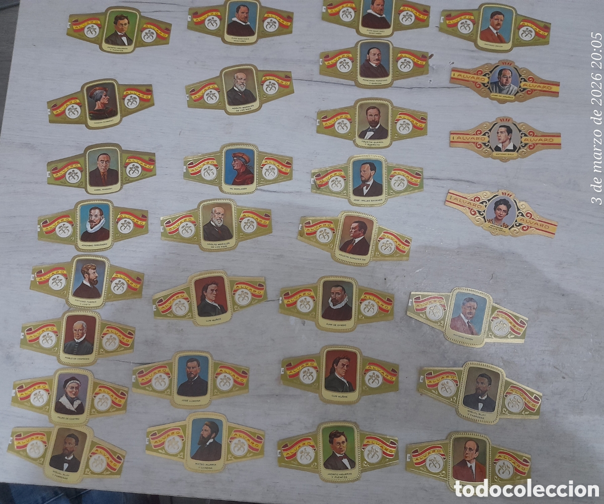 Otros Art&iacute;culos de Coleccionismo en Papel: 30 vitolas puros alvaro