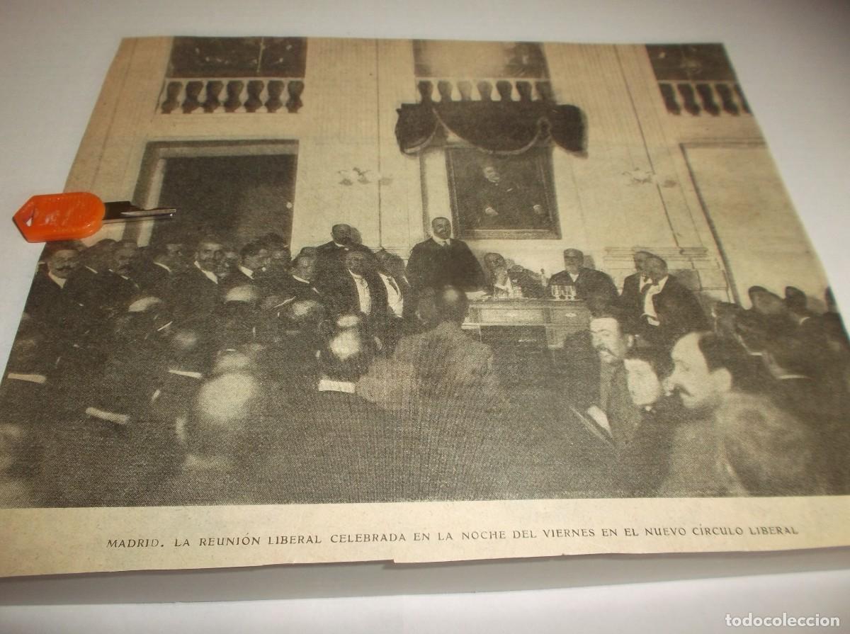 Otros Art&iacute;culos de Coleccionismo en Papel: RECORTE A&Ntilde;O 1905(MADRID)LA REUNI&Oacute;N LIBERAL CELEBRADA EN EL NUEVO CIRCULO LIBERAL