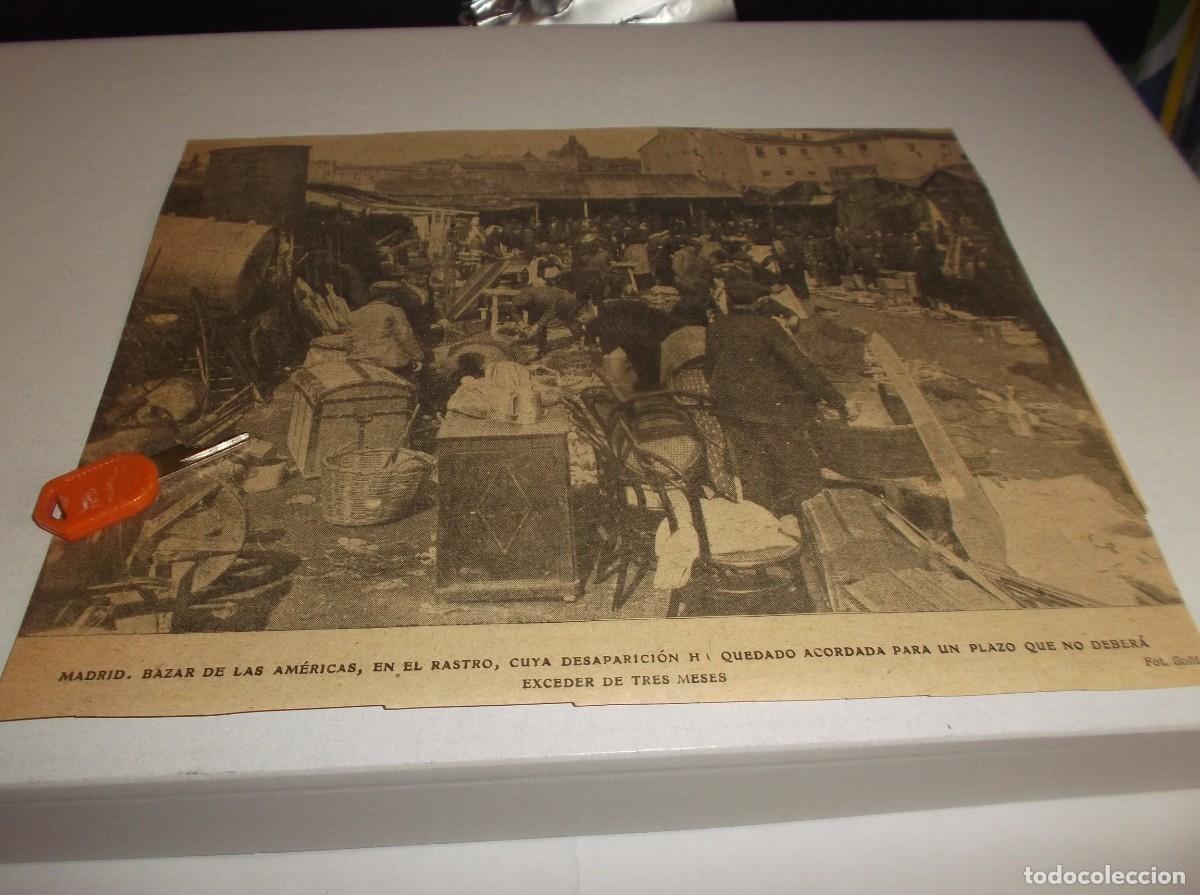 Otros Art&iacute;culos de Coleccionismo en Papel: RECORTE A&Ntilde;O 1906(MADRID)BAZAR DE LAS AM&Eacute;RICAS,EN EL RASTRO ,DESAPARECE EN UN PLAZO DE 3 MESES