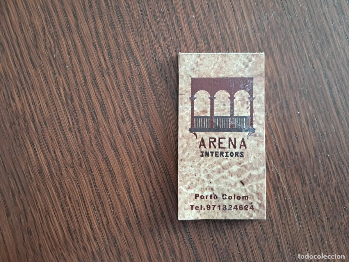 Otros Art&iacute;culos de Coleccionismo en Papel: peque&ntilde; bloc de notas de publicidad, Arena interior, Porto Colom, Mallorca.