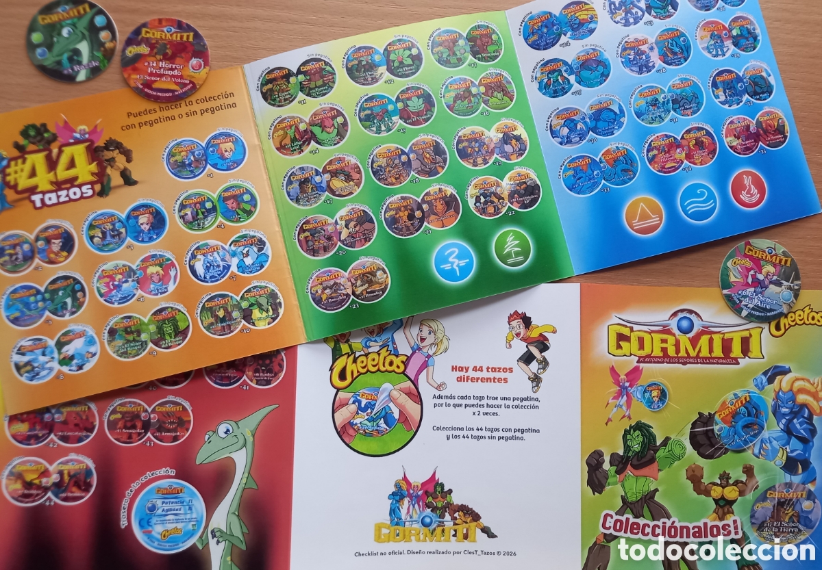 Otros Art&iacute;culos de Coleccionismo en Papel: Checklist Tazos Gormiti