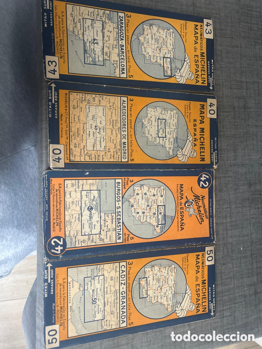 Otros Art&iacute;culos de Coleccionismo en Papel: 4 gu&iacute;as Michelin vintage