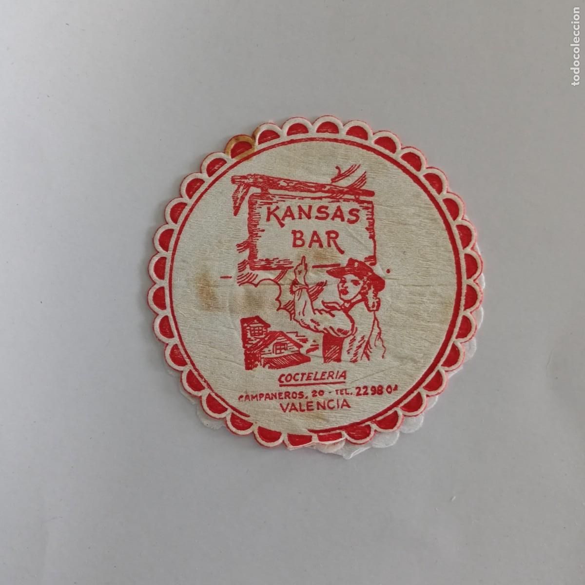 Otros Art&iacute;culos de Coleccionismo en Papel: POSAVASOS - VALENCIA - KANSAS BAR - COCTELERIA - OESTE AMERICANO FAR WEST