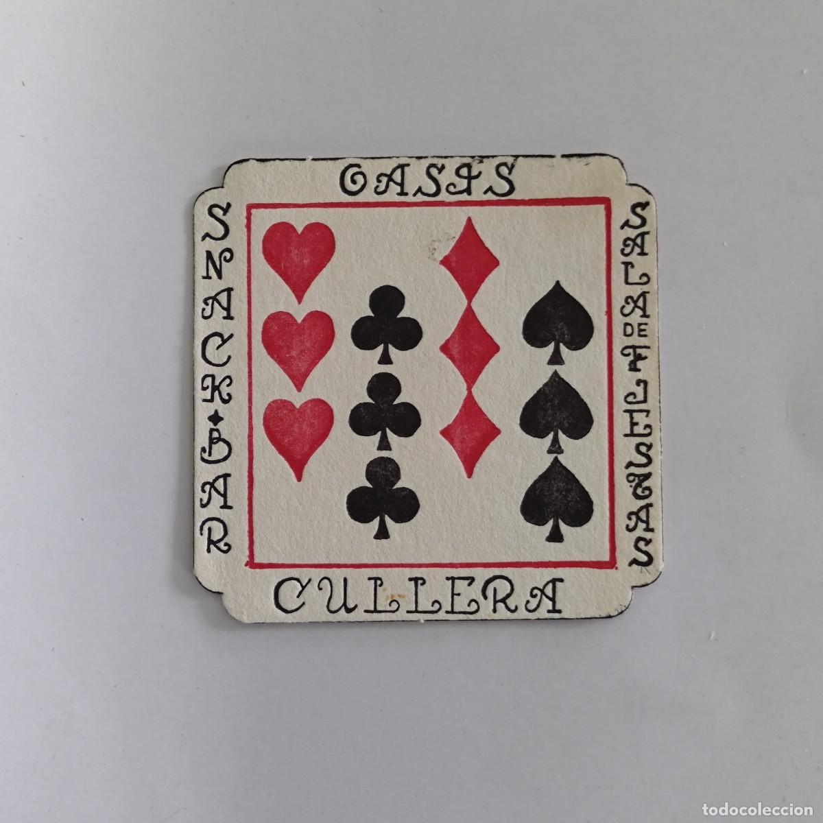 Otros Art&iacute;culos de Coleccionismo en Papel: POSAVASOS - VALENCIA / CULLERA - OASIS - SNACK-BAR SALA DE FIESTAS - NAIPES