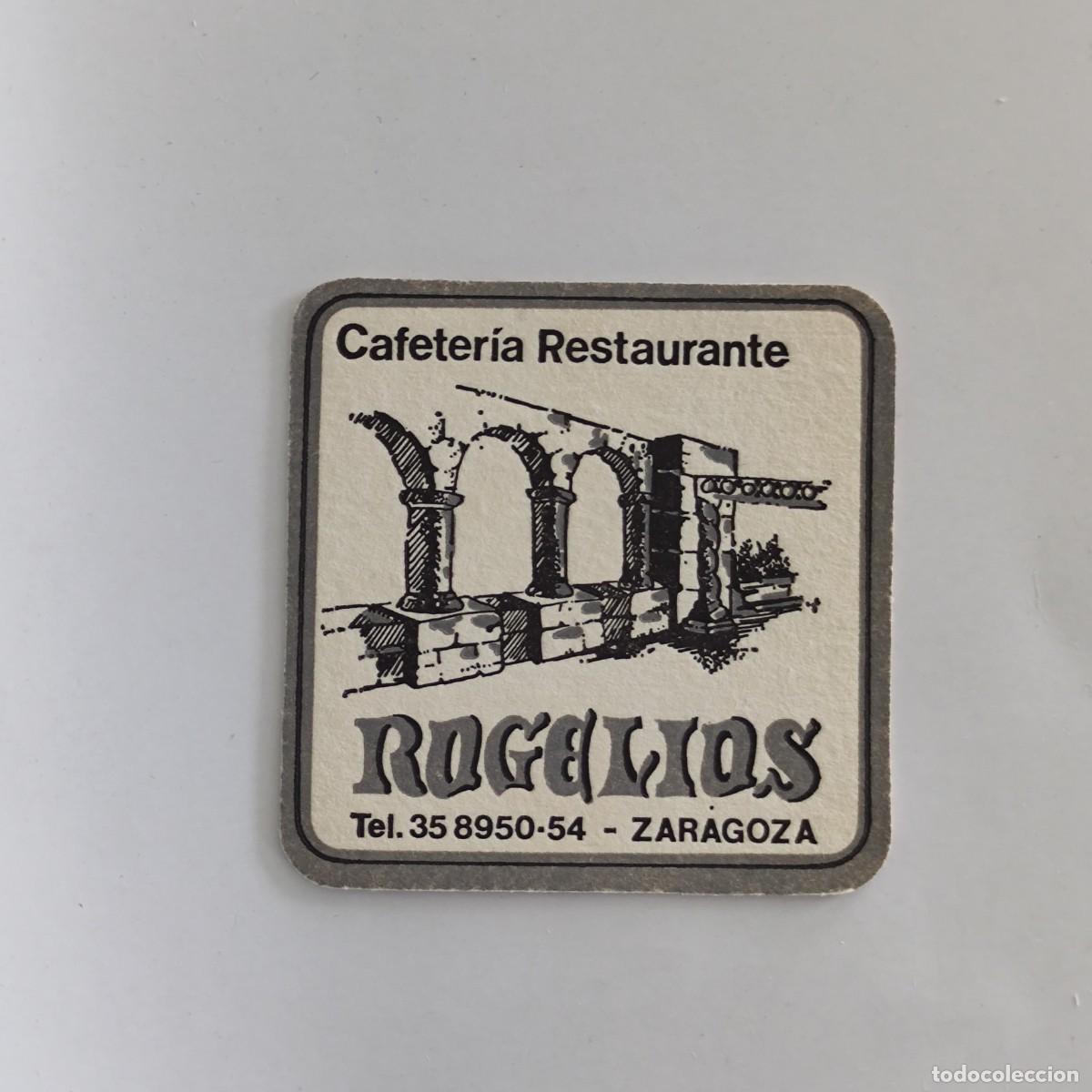 Otros Art&iacute;culos de Coleccionismo en Papel: POSAVASOS - ZARAGOZA - ROGELIOS - CAFETERIA RESTAURANTE