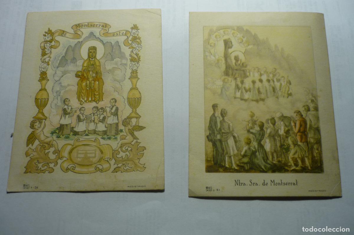 Otros Art&iacute;culos de Coleccionismo en Papel: lote tarjetas 12x 9 virgen montserrat