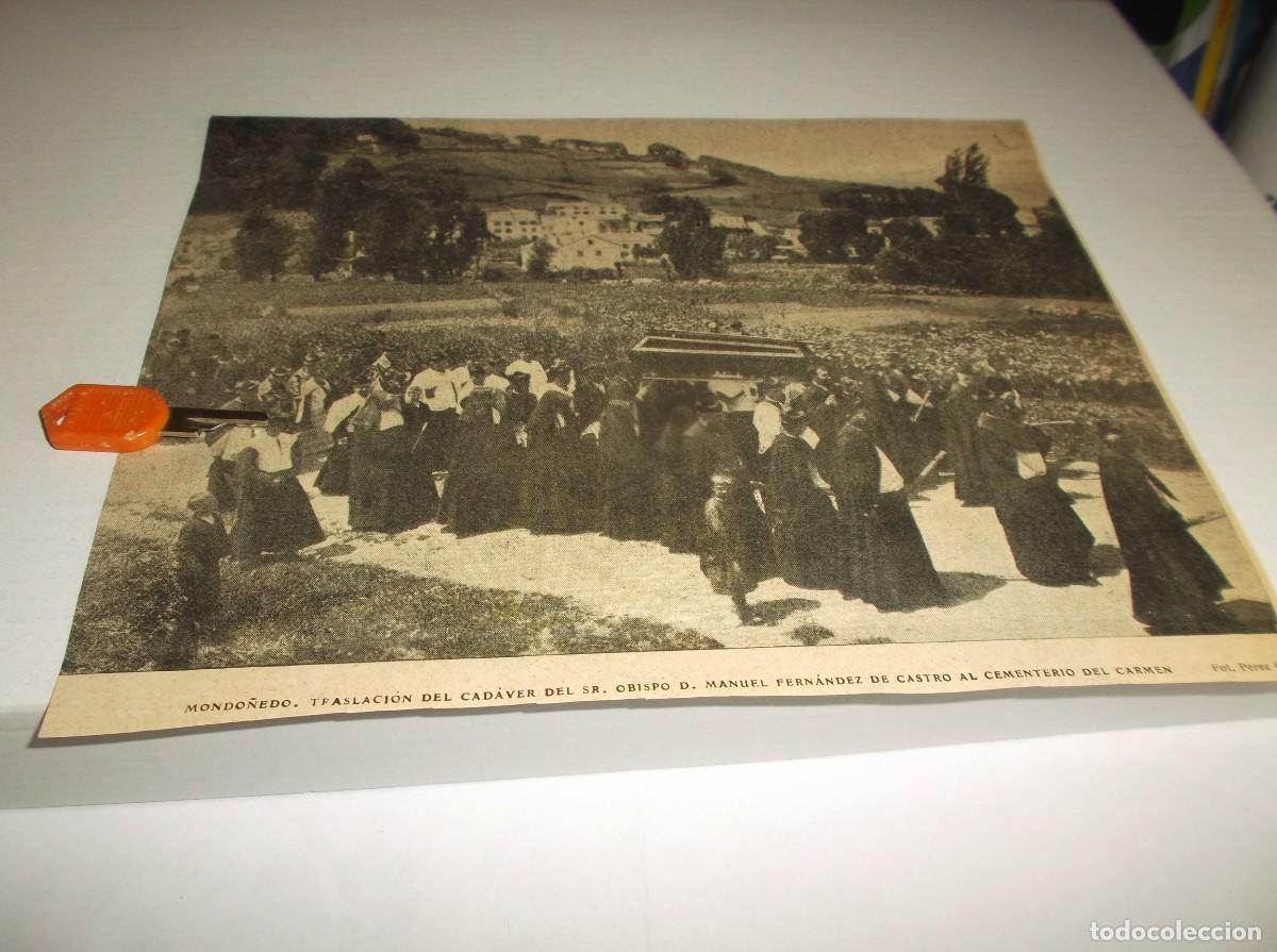 Otros Art&iacute;culos de Coleccionismo en Papel: RECORTE A&Ntilde;O 1905-MONDO&Ntilde;EDO(LUGO)ENTIERRO DEL Sr. OBISPO D.MANUEL FERN&Aacute;NDEZ DE CASTRO AL CEMENTERIO