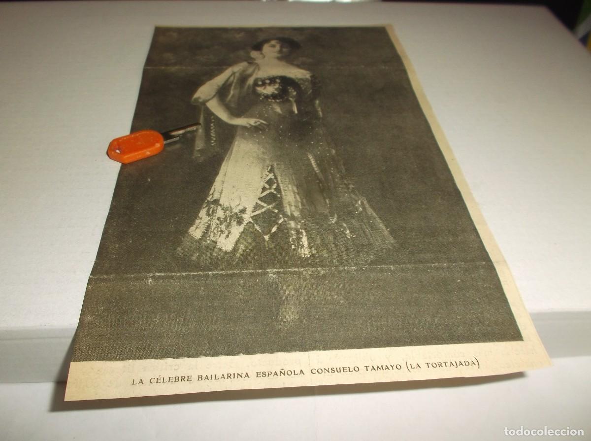 Otros Art&iacute;culos de Coleccionismo en Papel: RECORTE A&Ntilde;O 1905.- LA C&Eacute;LEBRE BAILARINA ESPA&Ntilde;OLA CONSUELO TAMAYO ( LA TORTAJADA)