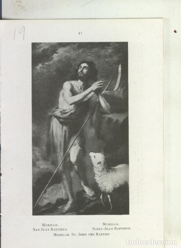 Otros art&iacute;culos de coleccionismo en papel: Museo de pinturas de Sevilla: lamina 19: San Juan Bautista de Murillo - Varios