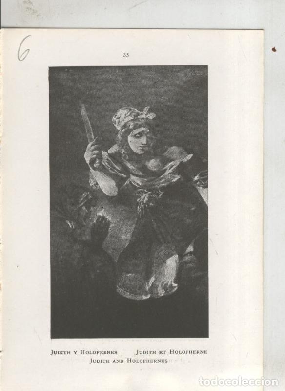 Otros art&iacute;culos de coleccionismo en papel: Goya en el museo del prado: lamina 06: Judith y Holofernes - Varios