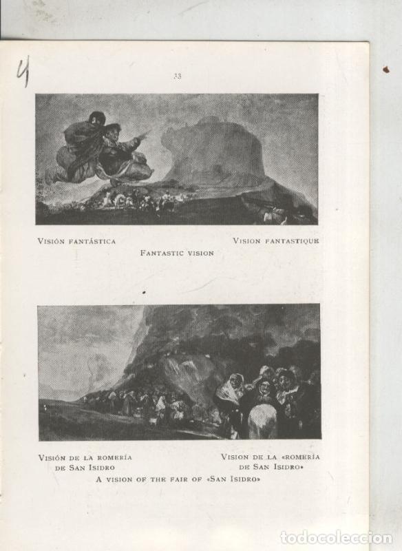 Otros art&iacute;culos de coleccionismo en papel: Goya en el museo del prado: lamina 04: Vision Fantastica y Romeria San Isidro - Varios