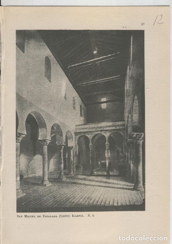 Otros art&iacute;culos de coleccionismo en papel: Arte Hispanico lamina numerada 012: Iglesia de San Miguel de Escalada, Leon - Varios