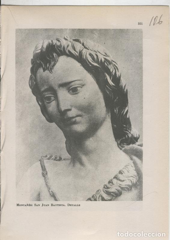 Otros art&iacute;culos de coleccionismo en papel: Arte Hispanico lamina numerada 106: Monta&ntilde;es: San Juan Bautista - Varios
