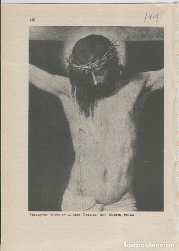 Otros art&iacute;culos de coleccionismo en papel: Arte Hispanico lamina numerada 144: Velazquez: Cristo en la Cruz - Varios