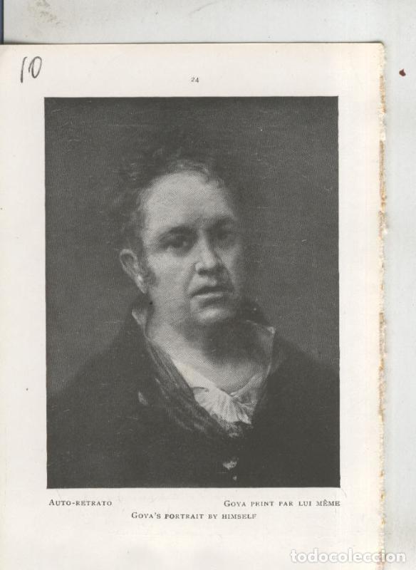 Otros art&iacute;culos de coleccionismo en papel: Goya en el museo del prado: lamina 10: Auto retrato - Varios
