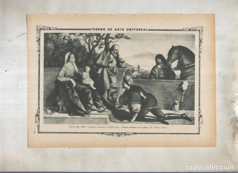 Otros art&iacute;culos de coleccionismo en papel: Lamina 150: Guerrero adorando al ni&ntilde;o Jesus de Palma el Viejo - Varios