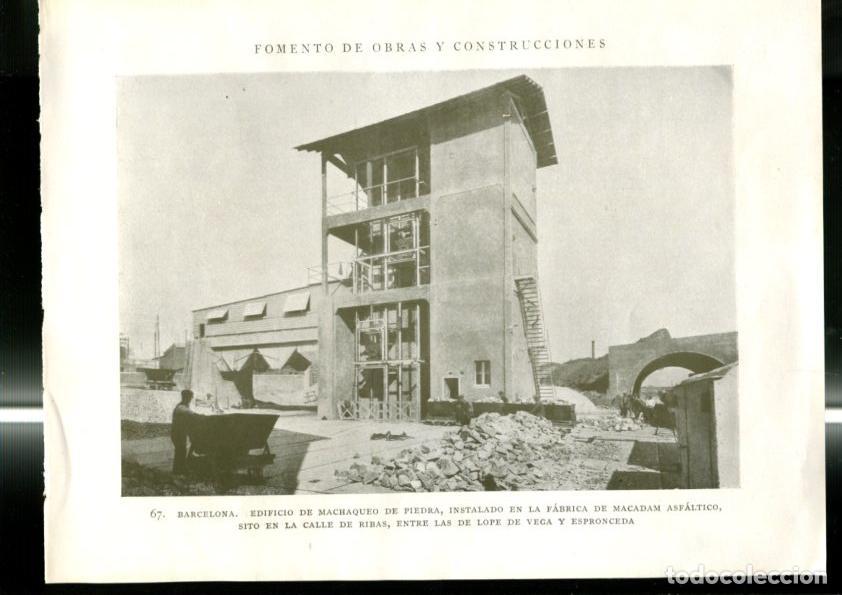 Sammelleidenschaft Andere Papierartikel: Fomento de Obras y Construcciones lamina 067/068: Barcelona - Varios