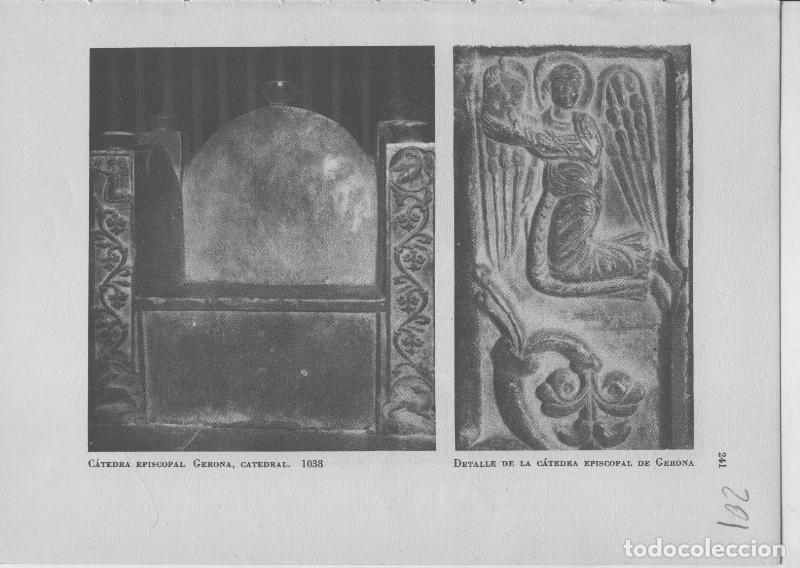 Otros art&iacute;culos de coleccionismo en papel: Arte Hispanico lamina numerada 201: Catedra episcopal y detalle - Varios