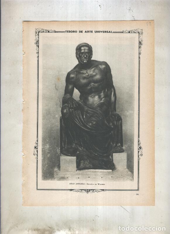 Otros art&iacute;culos de coleccionismo en papel: Lamina 037: Estatua de Wagner de Julio Antonio - Varios