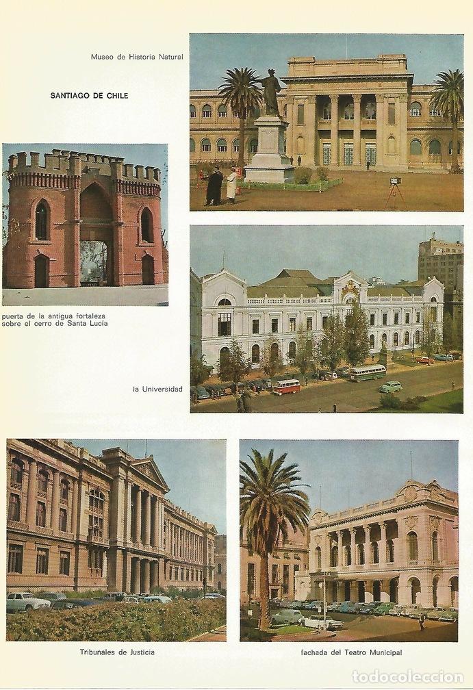 Otros art&iacute;culos de coleccionismo en papel: Lamina 028: Santiago de Chile - Varios