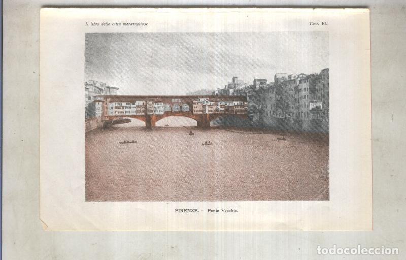 Sammelleidenschaft Andere Papierartikel: Lamina 07: Firenze, ponte vecchio - varios