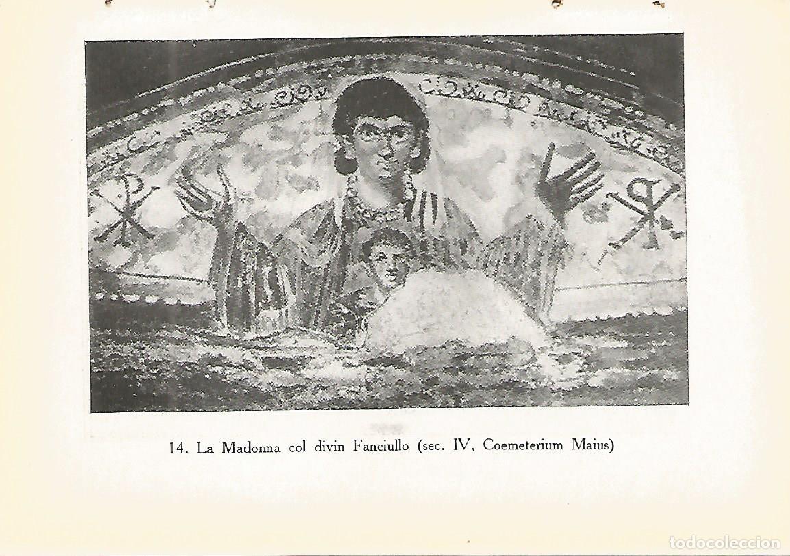 Otros art&iacute;culos de coleccionismo en papel: Lamina 445: CATACUMBAS DE ROMA. Virgen con el Ni&ntilde;o. Siglo IV - P. Sisto Scaglia