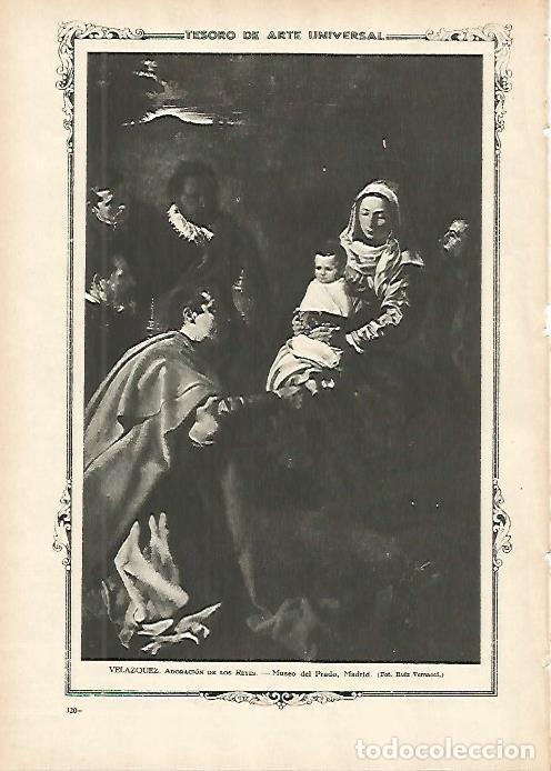 Otros art&iacute;culos de coleccionismo en papel: LAMINA 1413. VELAZQUEZ. Adoracion de los Reyes - Varios