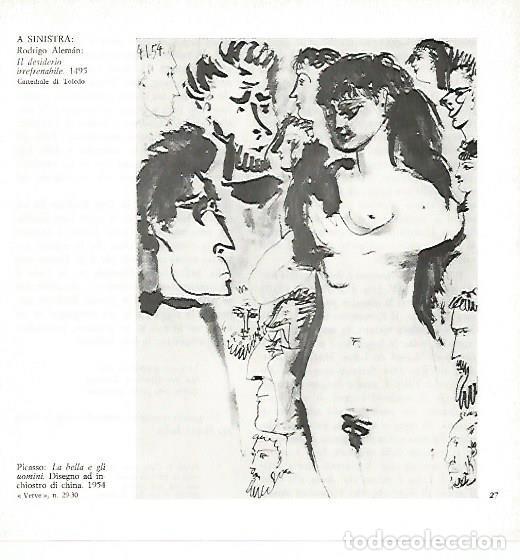 Otros art&iacute;culos de coleccionismo en papel: LAMINA 1694: PICASSO. La bella y los hombres - Xavier Domingo