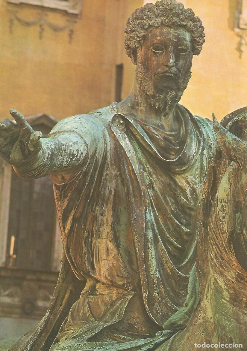 Otros art&iacute;culos de coleccionismo en papel: Lamina 027: Estatua ecuestre de Marco Aurelio Plaza del Capitolio. Roma - VV.AA.