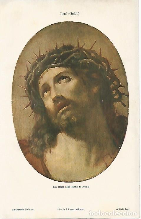 Sammelleidenschaft Andere Papierartikel: LAMINA ESPASA 1014: Ecce Homo obra de Reni - Varios Autores