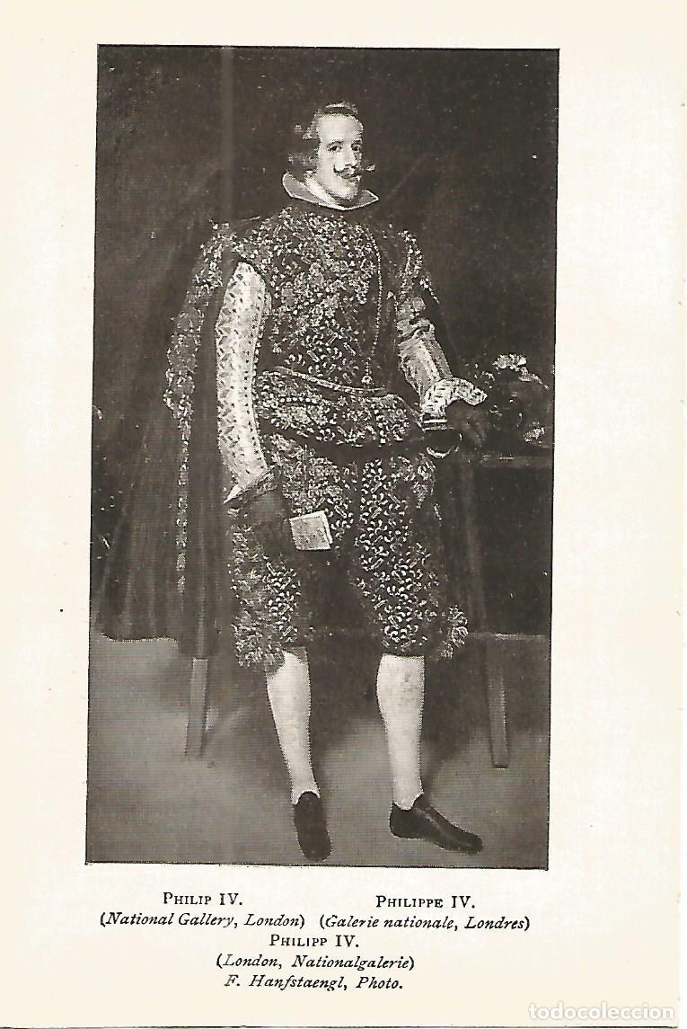 Otros art&iacute;culos de coleccionismo en papel: Lamina 002: VELAZQUEZ Felipe IV - Varios