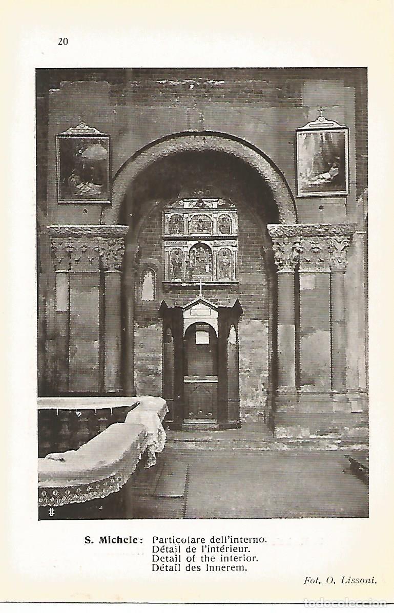 Otros art&iacute;culos de coleccionismo en papel: Lamina 653: PAVIA. Iglesia de San Miguel. Detalle del interior - Varios