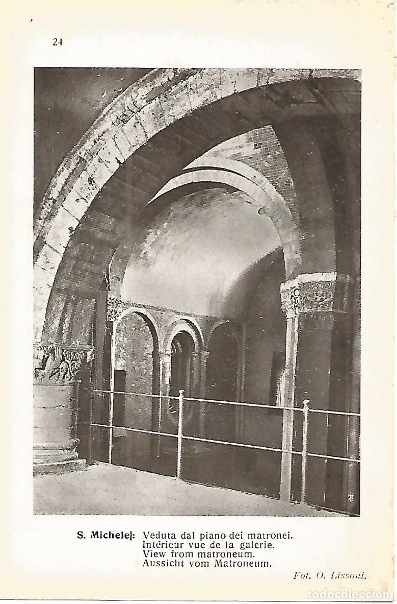 Otros art&iacute;culos de coleccionismo en papel: Lamina 655: PAVIA. Iglesia de San Miguel. Interior de la galeria - Varios