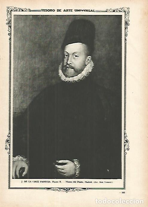 Otros art&iacute;culos de coleccionismo en papel: LAMINA 1343. J. DE LA CRUZ PANTOJA. Felipe II - Varios