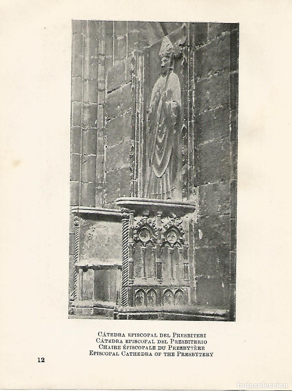 Otros art&iacute;culos de coleccionismo en papel: Lamina 1059: CATEDRAL DE BARCELONA. Catedra episcopal del prebisterio - Francesc Martorell