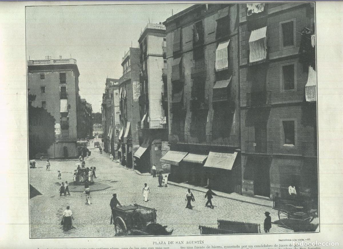 Otros art&iacute;culos de coleccionismo en papel: Lamina 064: Plaza de San Agustin - VV.AA.