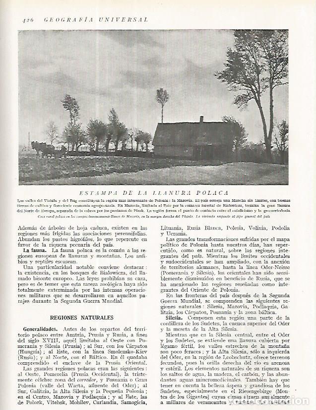 Otros art&iacute;culos de coleccionismo en papel: LAMINA 3268: POLONIA. Casa rural en Masovia - Ramon Otero Pedrayo