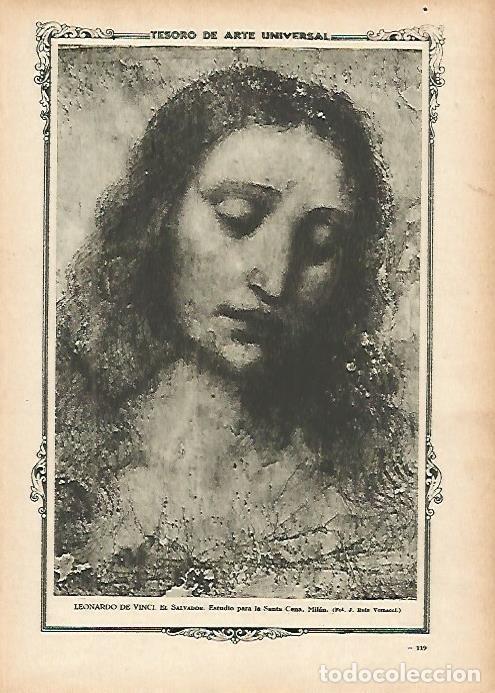 Otros art&iacute;culos de coleccionismo en papel: LAMINA 1310. LEONARDO DA VINCI. El Salvador - Varios