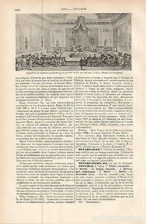 Otros art&iacute;culos de coleccionismo en papel: LAMINA ESPASA 9580: Asamblea presidida por Luis XVI por Moreau el Joven - Varios