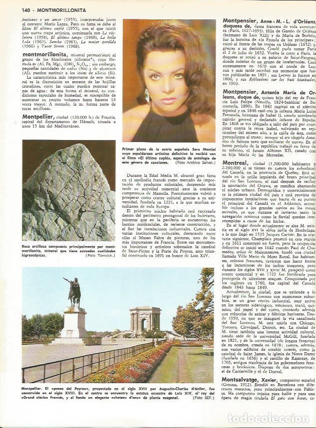Otros art&iacute;culos de coleccionismo en papel: LAMINA MONITOR 0077: SARA MONTIEL. PASEO DE PEYROU EN MONTPELLIER - Varios