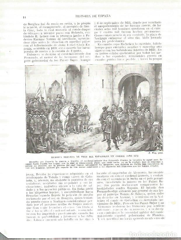 Sammelleidenschaft Andere Papierartikel: LAMINA 4288: Defensa de tres mil espa&ntilde;oles en Corbie (a&ntilde;o 1636) - Manuel Rodriguez Codola