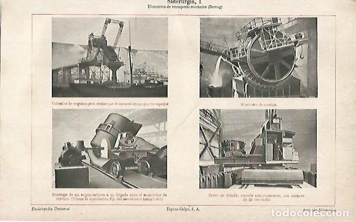 Otros art&iacute;culos de coleccionismo en papel: LAMINA ESPASA 743: Elementos de transporte mecanico - Varios autores