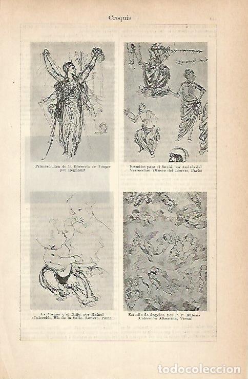Otros art&iacute;culos de coleccionismo en papel: LAMINA ESPASA 14246: Croquis - Varios