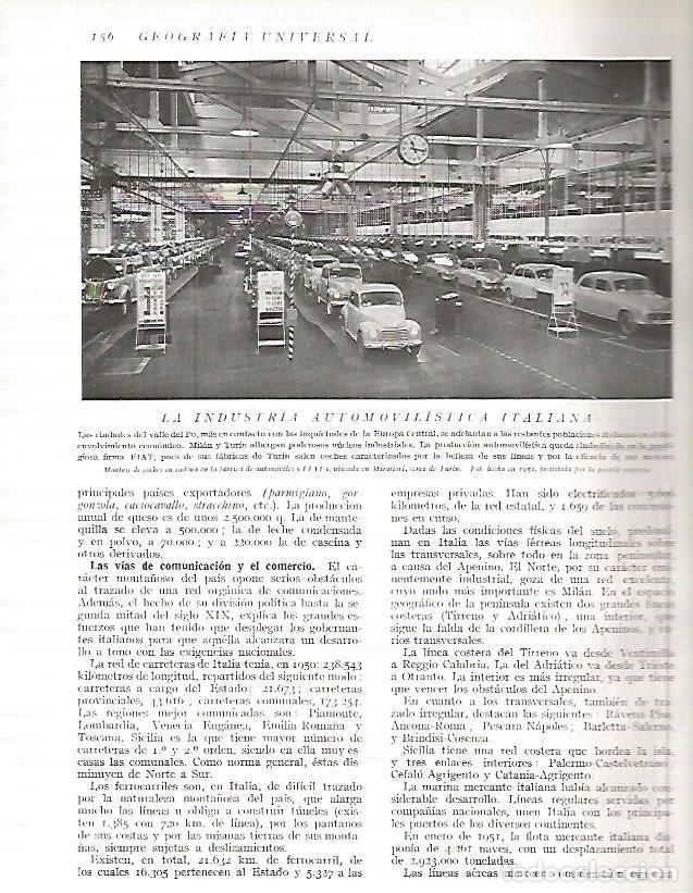 Otros art&iacute;culos de coleccionismo en papel: LAMINA 3119: ITALIA. Fabrica FIAT en Mirafiori - Ramon Otero Pedrayo