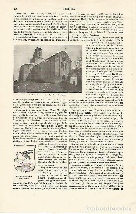Outros artigos de papel: LAMINA ESPASA 14927: Iglesia de San Pons en Corbera Barcelona - Varios