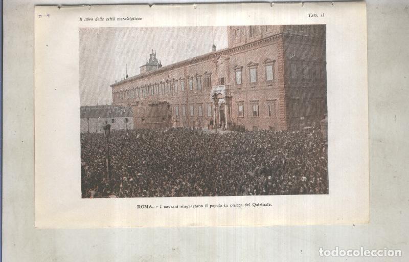 Sammelleidenschaft Andere Papierartikel: Lamina 02: Roma, piazza del Quirinale - varios