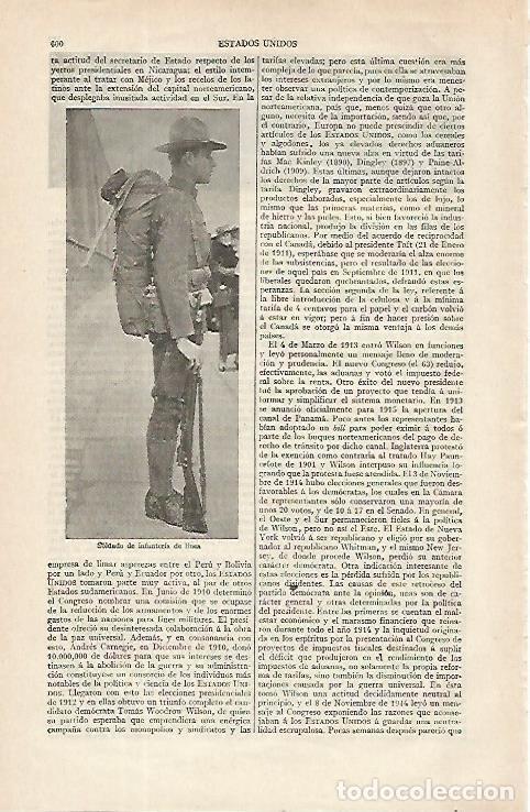 Otros art&iacute;culos de coleccionismo en papel: LAMINA ESPASA 16343: Soldado de infanteria de linea de Estados Unidos - Varios